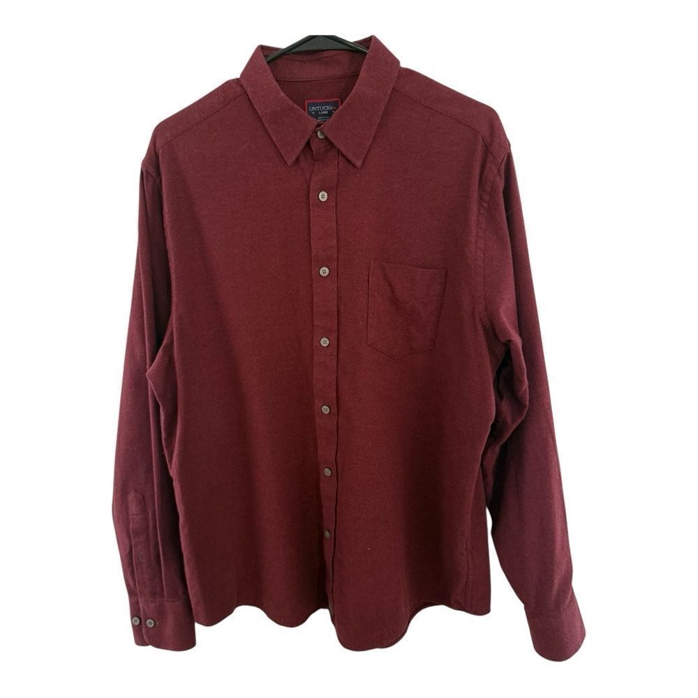 UNTUCKit BurgundyCasual Button Down Shirt